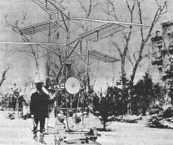This was one of the early attempts by Igor Sikorsky using contra-rotatingrotors